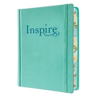 NLT Inspire Bible, Aquamarine LeatherLike Hardcover