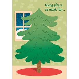 Boxed Christmas Cards - Christmas Tree Sticker Card (Box of 8)