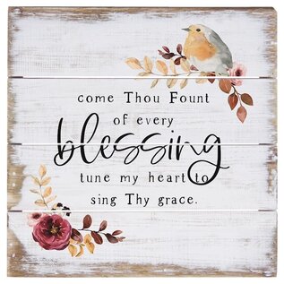 Wall Art - Come Thou Fount, Pallet