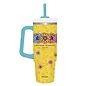 Stainless Steel Mug w/Straw - Beyond Blessed, Yellow (30 oz)