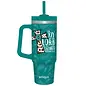 Stainless Steel Mug w/Straw - The Joy of the Lord is My Strength (30 oz)