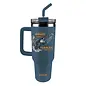 Stainless Steel Mug w/Straw - Wings Like Eagles (40 oz)