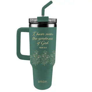 Stainless Steel Mug w/Straw - I have seen the goodness of God (40 oz)
