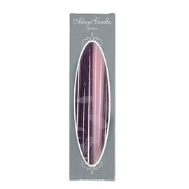 Advent Candles - 3 Purple, 1 Pink (10")