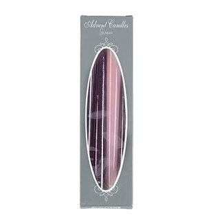 Advent Candles - 3 Purple, 1 Pink (10")