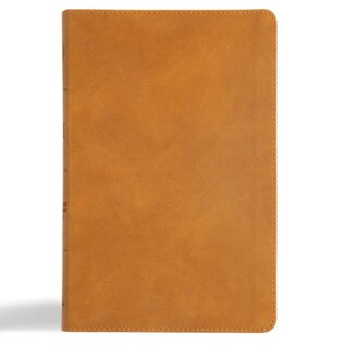 CSB Thinline Bible, Camel LeatherTouch (Digital Study)