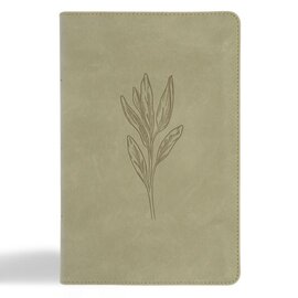 CSB Large Print Personal Size Reference Bible, Sage LeatherTouch (Digital Study)