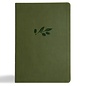 CSB Super Giant Print Reference Bible, Olive LeatherTouch (Digital Study)