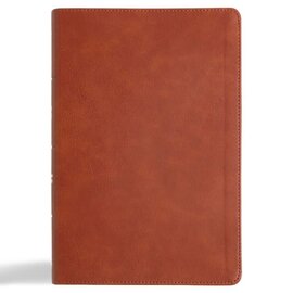 CSB Giant Print Reference Bible, Burnt Sienna LeatherTouch (Digital Study)