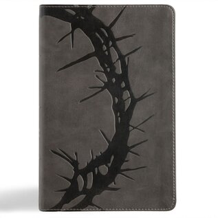 NASB Large Print Personal Size Reference Bible, Charcoal LeatherTouch