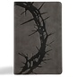 NASB Large Print Personal Size Reference Bible, Charcoal LeatherTouch