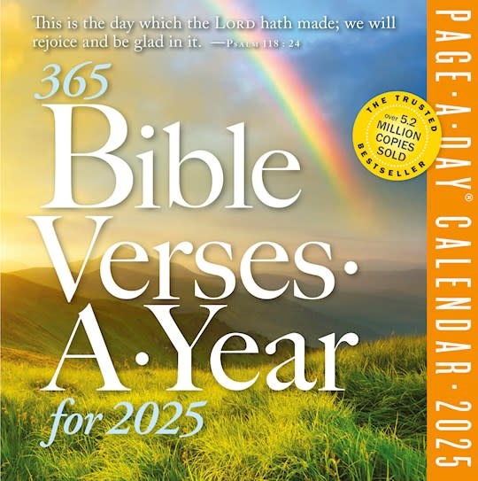 2025 PageADay Calendar 365 Bible Verses Goodruby Christian Bookstore