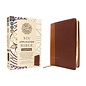 NIV Large Print Application Bible, Brown Leathersoft