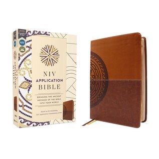 NIV Application Bible, Brown Leathersoft