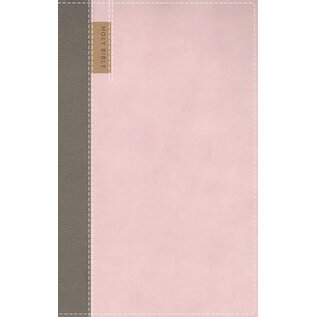 NIV Personal Size Application Bible, Pink/Gray Leathersoft, Indexed