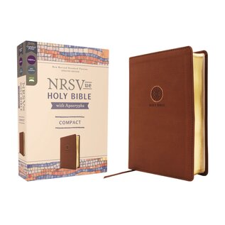 NRSVue Compact Bible w/Apocrypha, Brown Leathersoft