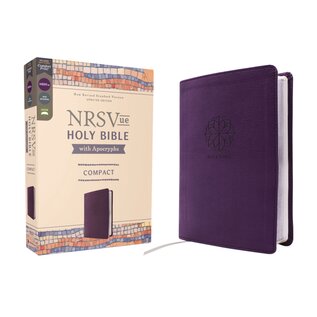 NRSVue Compact Bible w/Apocrypha, Purple Leathersoft