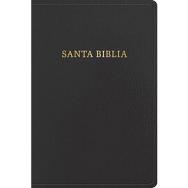 RVR60 Letra Gigante Biblia, Negro Imitacion Piel