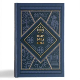 CSB Jesus Daily Bible, Blue Hardcover