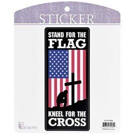 Sticker - Stand for the Flag, Kneel for the Cross