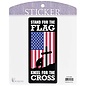 Sticker - Stand for the Flag, Kneel for the Cross