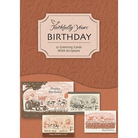 Boxed Cards - Birthday, American Country (1 card damaged)