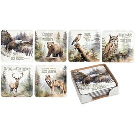 Coaster Set - Wildlife, Set of 6