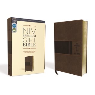 NIV Premium Gift Bible, Brown Leathersoft, Indexed