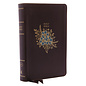 KJV Giant Print Personal Size Deluxe Reference Bible, Black Floral Leathersoft
