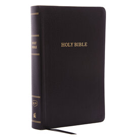 KJV Giant Print Personal Size Reference Bible, Black Bonded Leather, Indexed