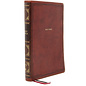 NKJV Giant Print Center-Column Reference Bible, Brown Leathersoft