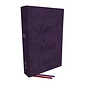 NKJV Giant Print Center-Column Reference Bible, Purple Leathersoft, Indexed (Verse Art)