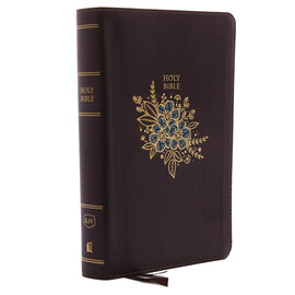 KJV Giant Print Personal Size Deluxe Reference Bible, Burgundy Leathersoft, Indexed