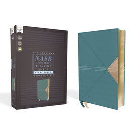 NASB95 Giant Print Thinline Bible, Teal Leathersoft