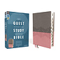 NIV Quest Study Bible, Pink/Gray Leathersoft, Indexed