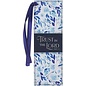 Bookmark - Trust in the Lord, Blue Botany FauxLeather