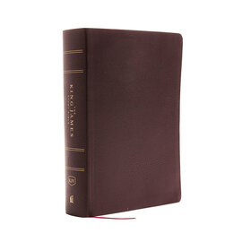 KJV Large Print Study Bible, Burgundy Bonded Leather