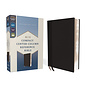 NIV Compact Center-Column Reference Bible, Black Leathersoft