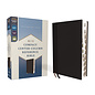 NIV Compact Center-Column Reference Bible, Black Leathersoft, Indexed