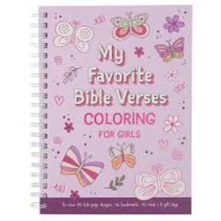 Coloring Book - My Favorite Bible Verses Coloring for Girls, Wirebound