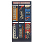 Magnetic Bookmarks - Be Strong, Blue Space (Pack of 6)