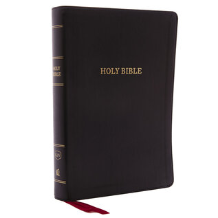 KJV Giant Print Center-Column Reference Bible, Black Leathersoft