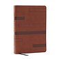 NKJV Color Code Study Bible, Brown Leathersoft