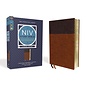 NIV Large Print Study Bible, Brown/Tan Leathersoft
