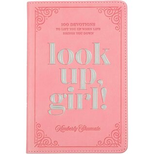 Look Up, Girl!: 100 Devotions to Life You Up When Life Brings You Down (Kimberly Shumate), Pink Faux Leather