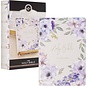 KJV Giant Print Full-Size Bible, Lavender Floral Faux Leather, Indexed