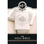 KJV Large Print Compact Bible, Pearlized White Faux Leather