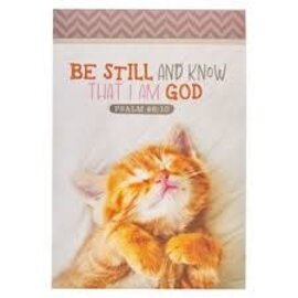 Mini Notepad - Be Still and Know, Kitten