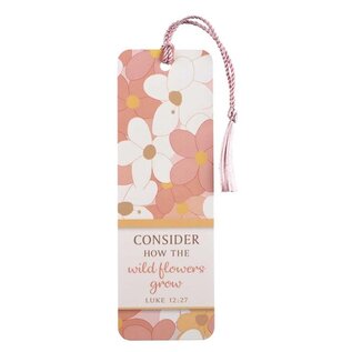 Bookmark - Consider Wildflowers, Tassel