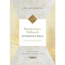 OUT OF PRINT KJV Large Print Hendrickson Hallmark Reference Bible, Black Top-Grain Leather (Deluxe Hand-Bound Edition)